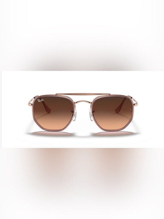 Accessories - Ray ban Cooper Rose Gold Marshal 2 Sunglasses Pink Brown Gradient Lenses 3648m